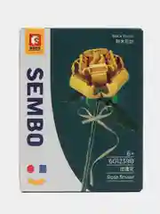 Золотой конструктор блочный, серия цветы SEMBO, детали совместимы с лего мировых брендов