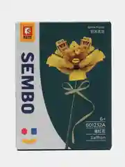 Желтый конструктор блочный, серия цветы SEMBO, детали совместимы с лего мировых брендов