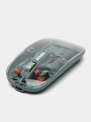 Мышь компьютерная, беспроводная, USB 2.4G, прозрачный корпус