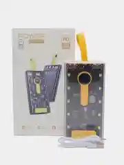 Power Bank 10000 mAh, с быстрой зарядкой, прозрачный корпус, подсветка