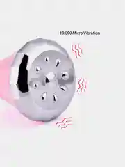 Белый массажер для лица с вибрацией для омоложения и подтяжки лица