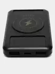 Черный повербанк с беспроводной зарядкой Power bank В11, 5000 mah аккумулятор Demaco