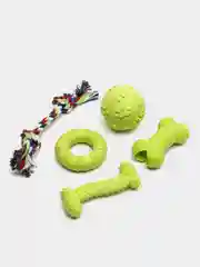 Игрушка для собак, набор 5 шт, кость, мячик, кольцо, Color Si