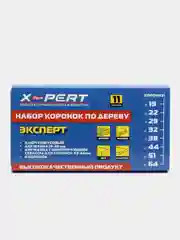 Набор коронок пильных по дереву 11 предметов 19-64 мм (коронка по дереву)
