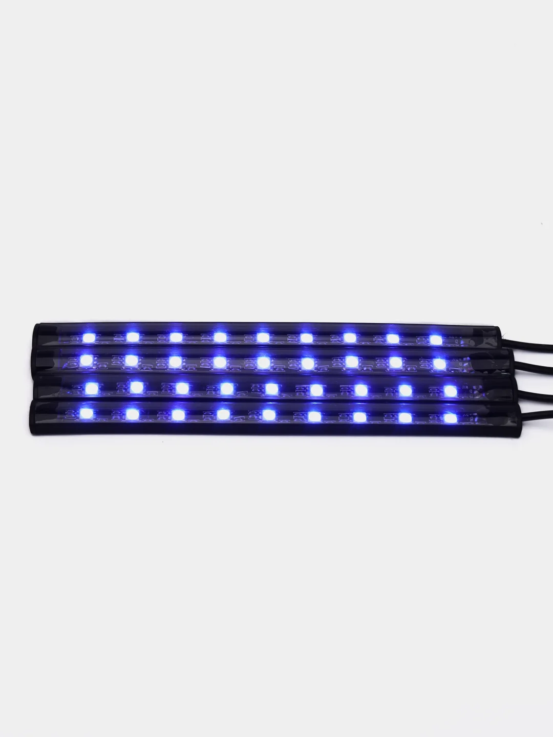 Белый светодиодная лента / подсветка ног и салона авто. Bluetooth, пульт, USB, прикуриватель