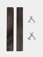 Мебельные ручки, из сосны, под саморез, черные