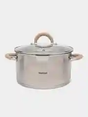 Кастрюля, 4.4 л, нержавеющая сталь, крышка-дуршлаг, Wellfort, 4000087192