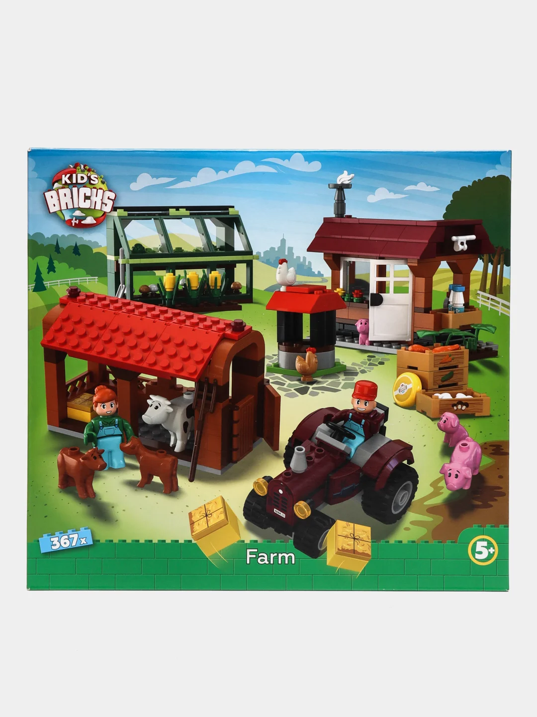 Конструктор Kids Bricks Ферма 367 деталей