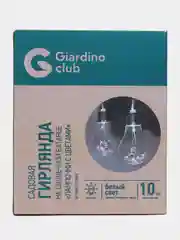 Гирлянда садовая на солнечной батарее, Giardino Ciub 2, метралампочки с цветами, 10 LED