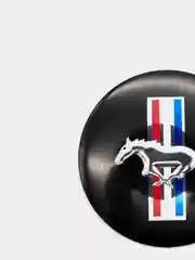 Черный наклейки на диски, колпаки Ralph Lauren Corporation сферические, изогнутые, 56 мм, 4 штуки