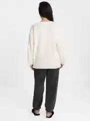Женский парный комплект утепленных пижам в стиле Family Look