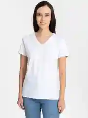 Белый футболка женская