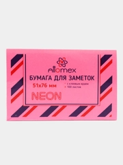 Клейкая бумага для заметок "Attomex" 51x76 мм, 100 листов