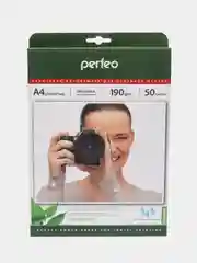 Фотобумага А4 глянцевая Perfeo, 190 г/м, 50 л