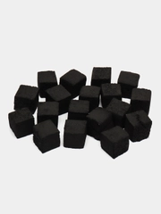 Уголь для кальяна CocoDark кокосовый брикетах 25 мм, 18 и 72 штук в кубиках, в брикетах