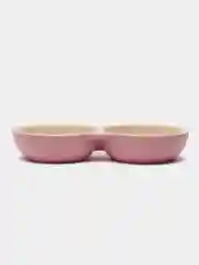 Миска керамическая двойная CAT розовая 2*0,13л