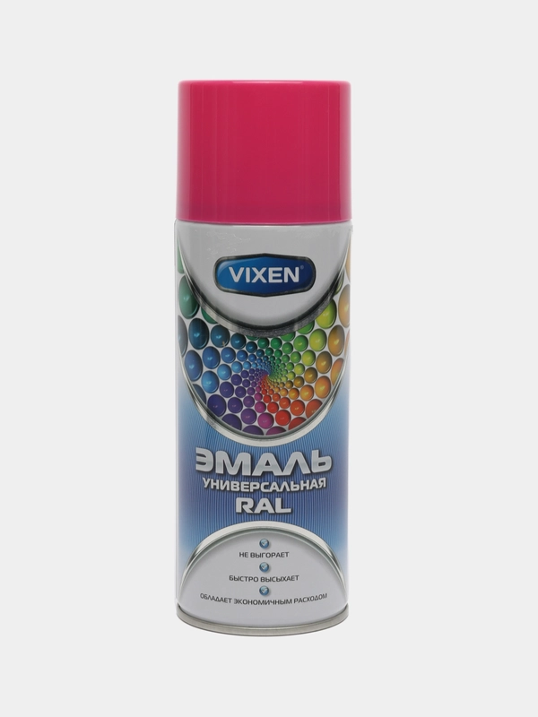 Эмаль аэрозоль, универсальная, алкидная, VIXEN, RAL 4003, вересково-фиолетовая, 520 мл