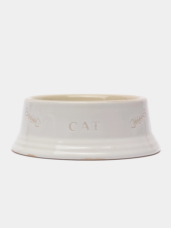 Миска керамическая белая CAT 0,14л