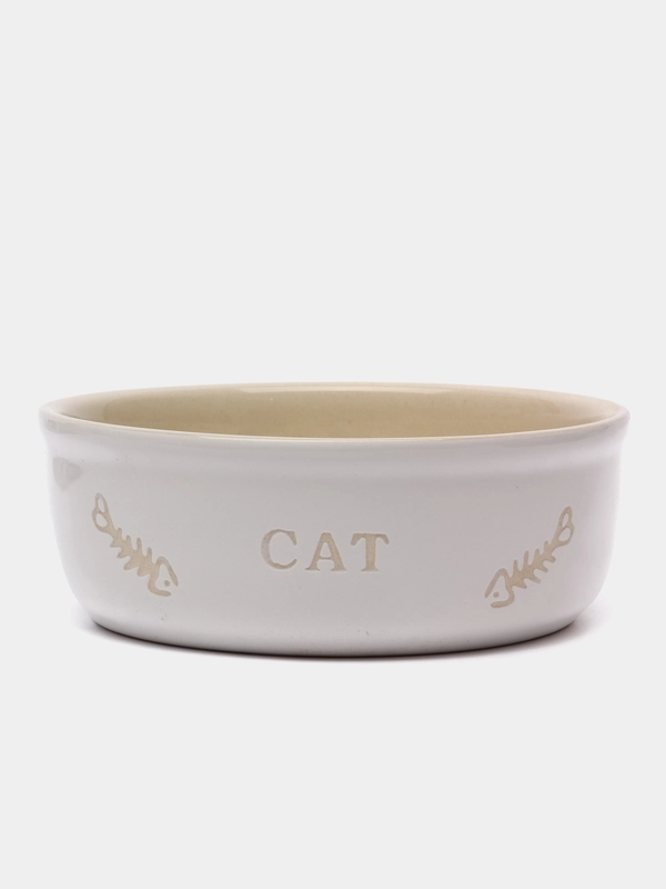 Миска керамическая CAT белая 0,25л