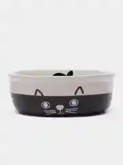 Белый миска керамическая CAT FACE черно-белая 0,25л