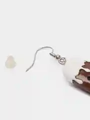 Серьги "Пломбир", бижутерия мороженое, серьги с подвеской, модный аксессуар, подарок