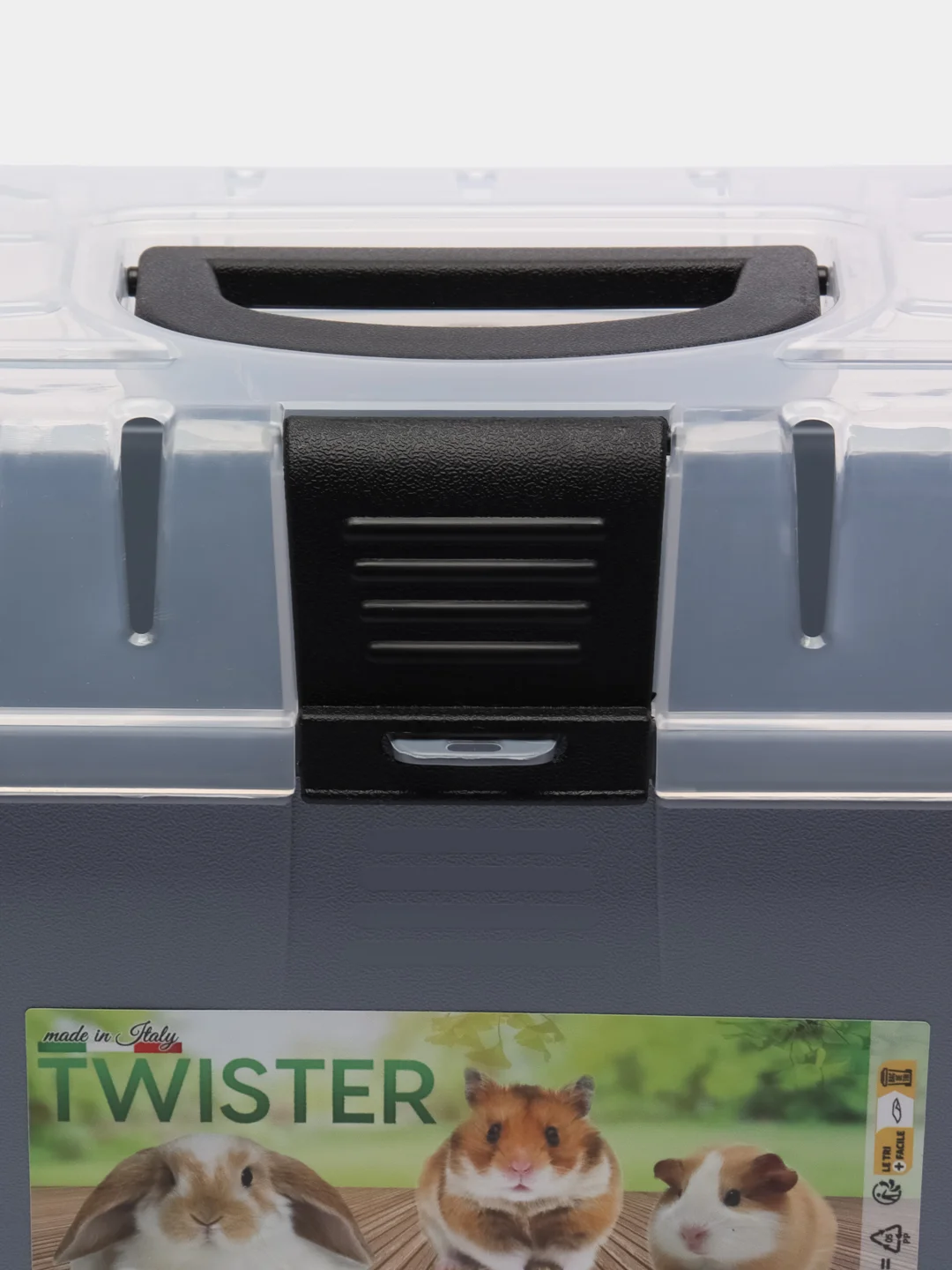 Серый переноска для грызунов GEORPLAST TWISTER