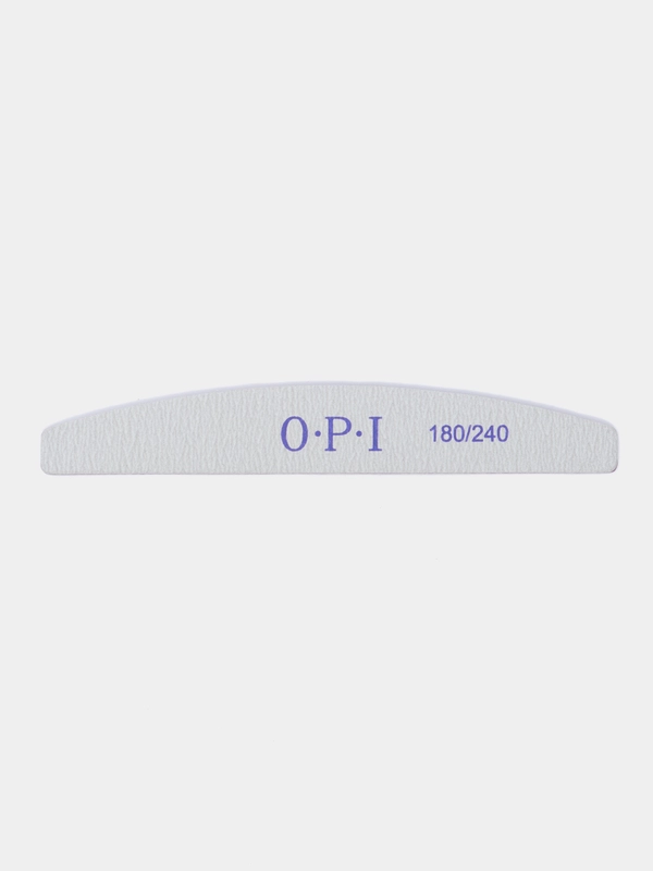 Пилка для ногтей OPI полумесяц 10, 25 штук 100/180, 180/240