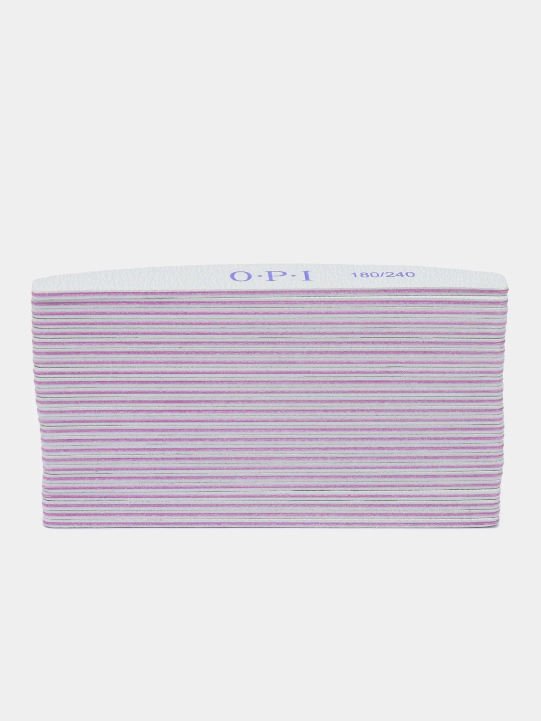 Пилка для ногтей OPI полумесяц 10, 25 штук 100/180, 180/240