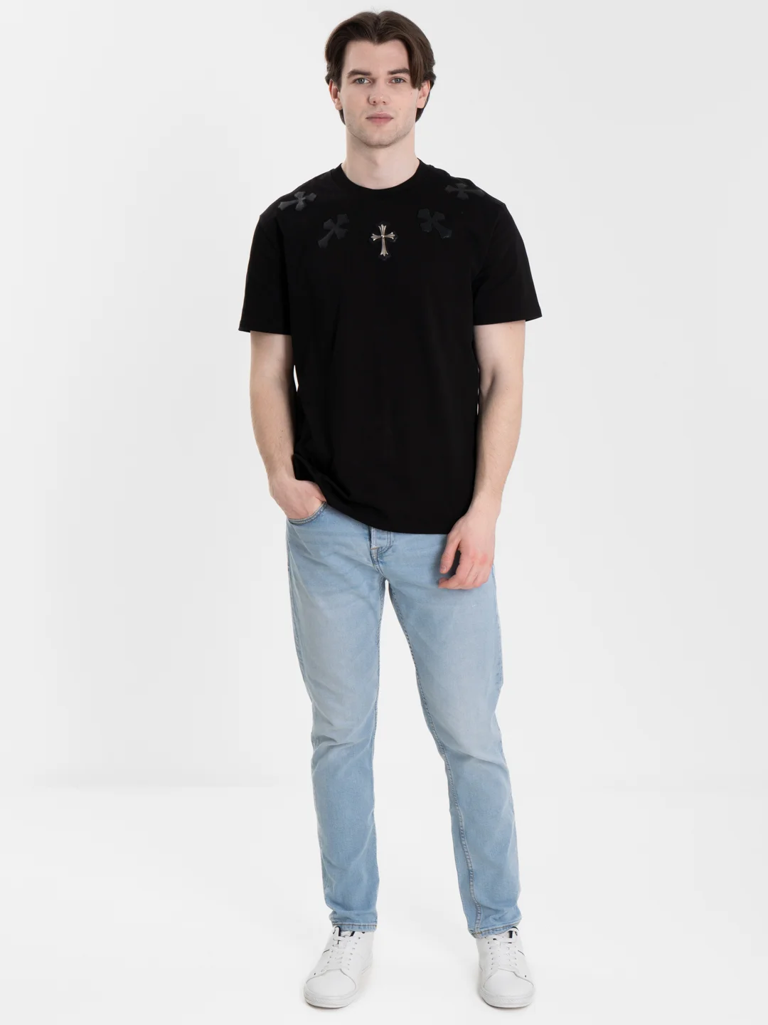 Белый футболка Chrome Hearts
