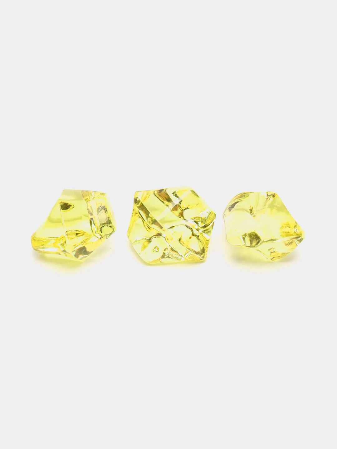 Желтый кристаллы акриловые, камни для декора, марблс, 11 х 14 мм, 150 шт, Color Si