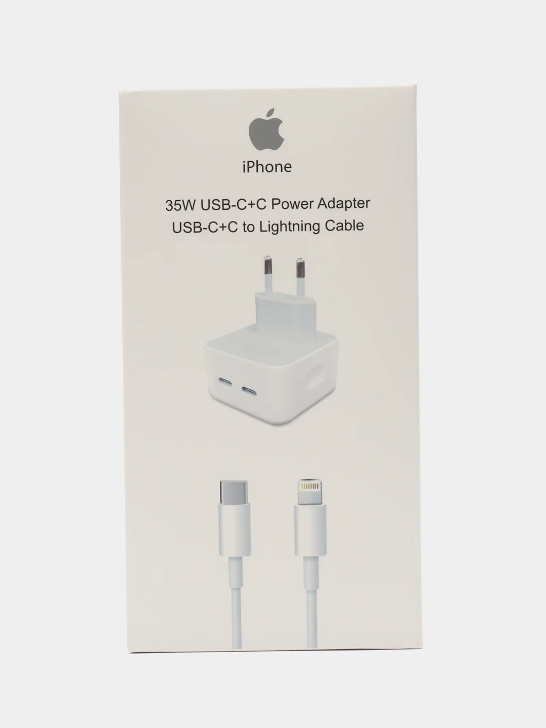 Зарядное устройство для iPhone (Айфон), блок питания с быстрой зарядкой, 35 w