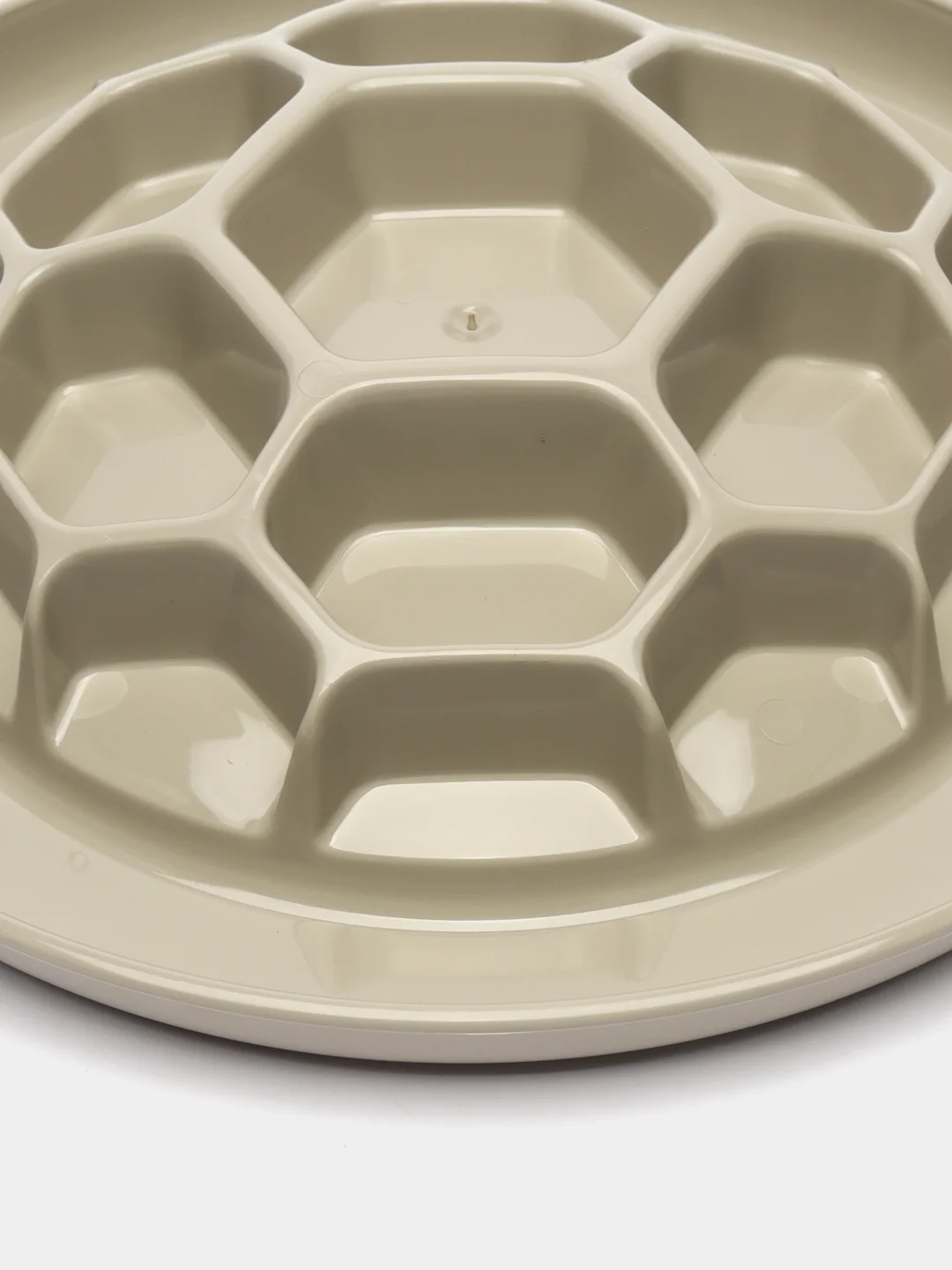 Бежевый меланж миска для собак интерактивная GEORPLAST HONEY-SLOW FOOD