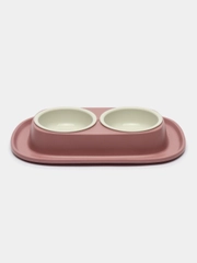 Миска двойная на поддоне SOFT TOUCH 2х0,23л