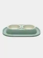 Салатовый миска двойная на поддоне SOFT TOUCH 2х0,23л