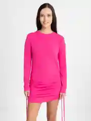 Розовый платье женское, повседневное, весеннее,лапша