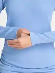 Голубой платье женское, повседневное, весеннее,лапша