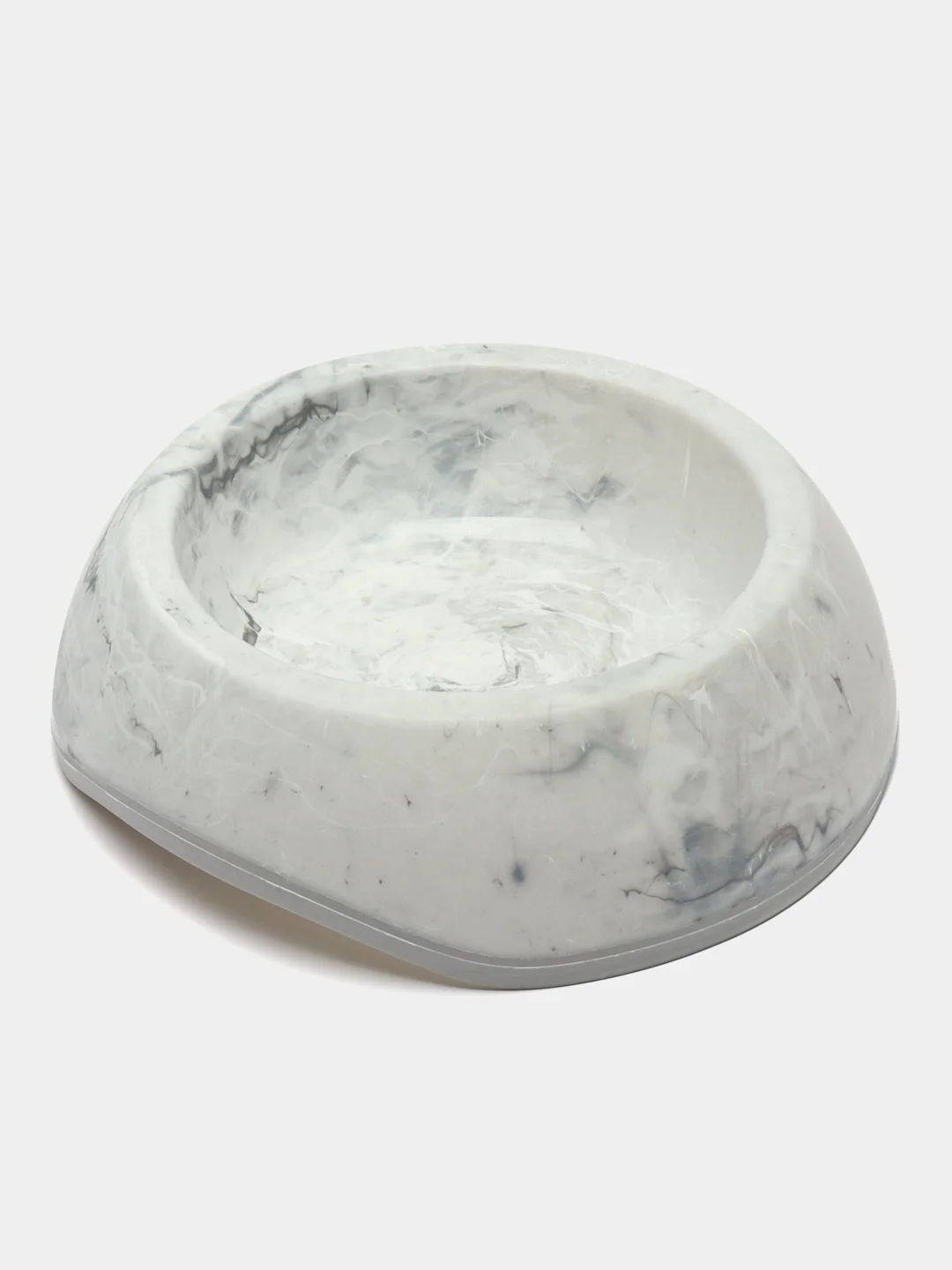 Серый меланж миска пластиковая DELICE-1 MARBLE 300мл