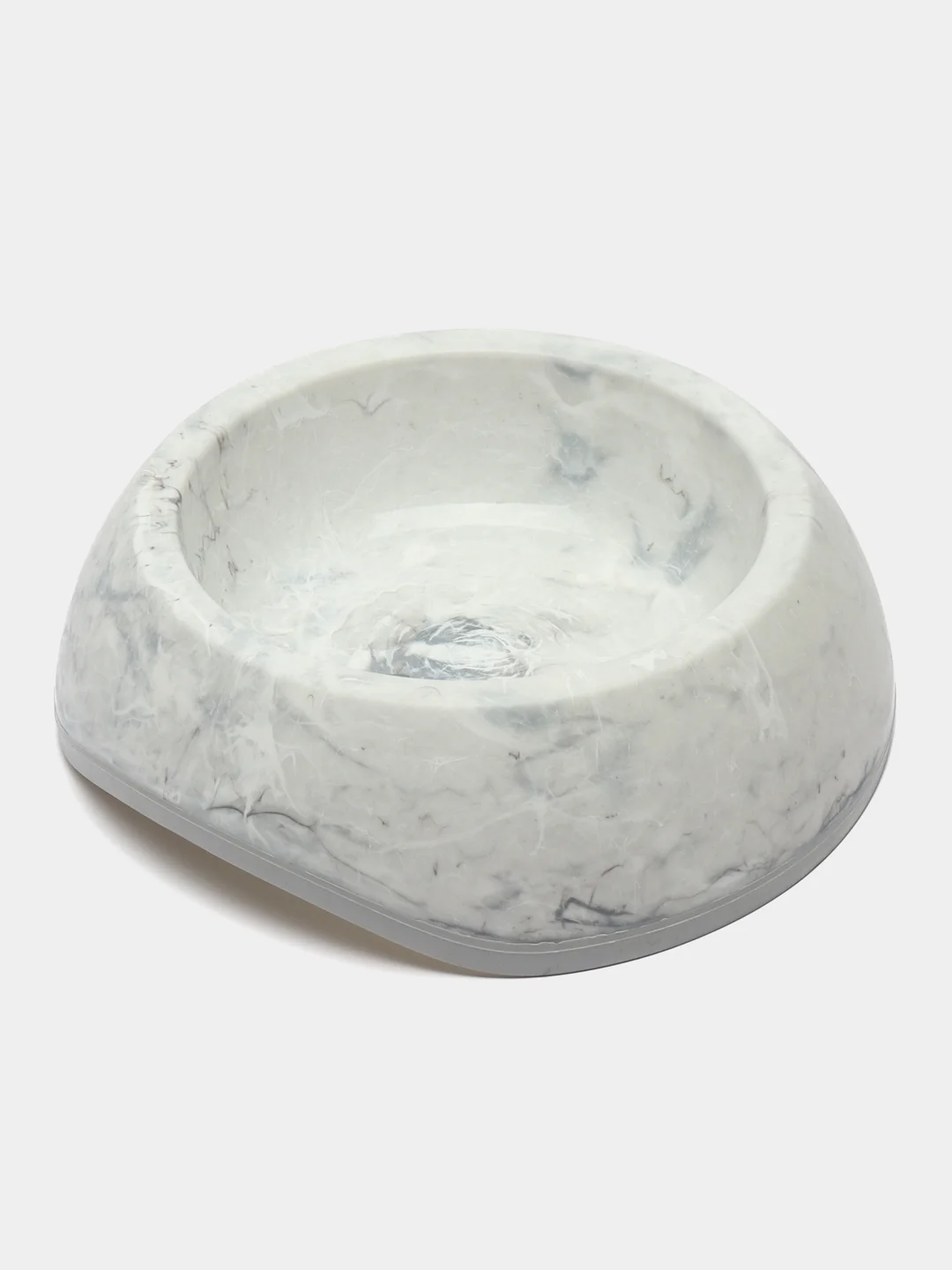 Серый меланж миска пластиковая DELICE-2 MARBLE 600мл