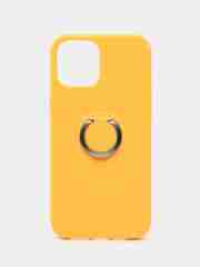 Желтый чехол накладка с кольцом RING IPHONE 6/7/8/X/XR/XS/XSMAX/12/12MAX/11/11PRO/11PROMAX