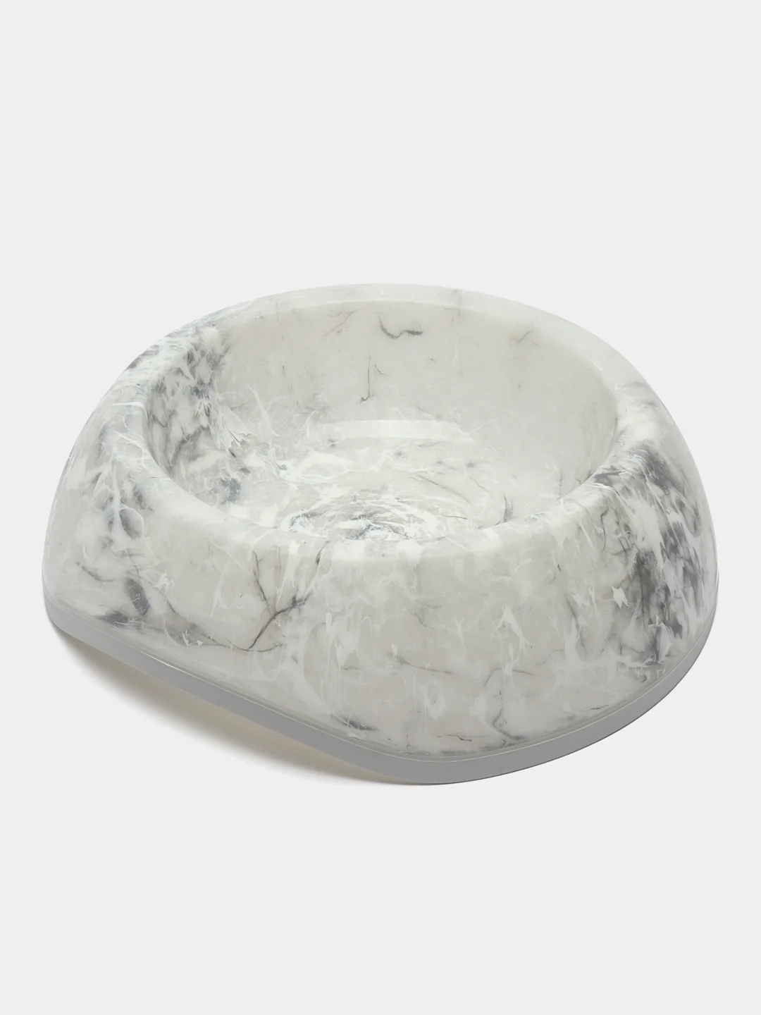 Серый меланж миска пластиковая DELICE-3 MARBLE 1200мл