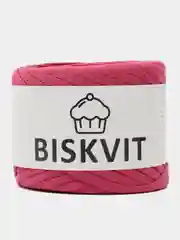 Вишнёвый пряжа Трикотажная Biskvit 100% Хлопок 330г 100м ( Бисквит Часть 1 )