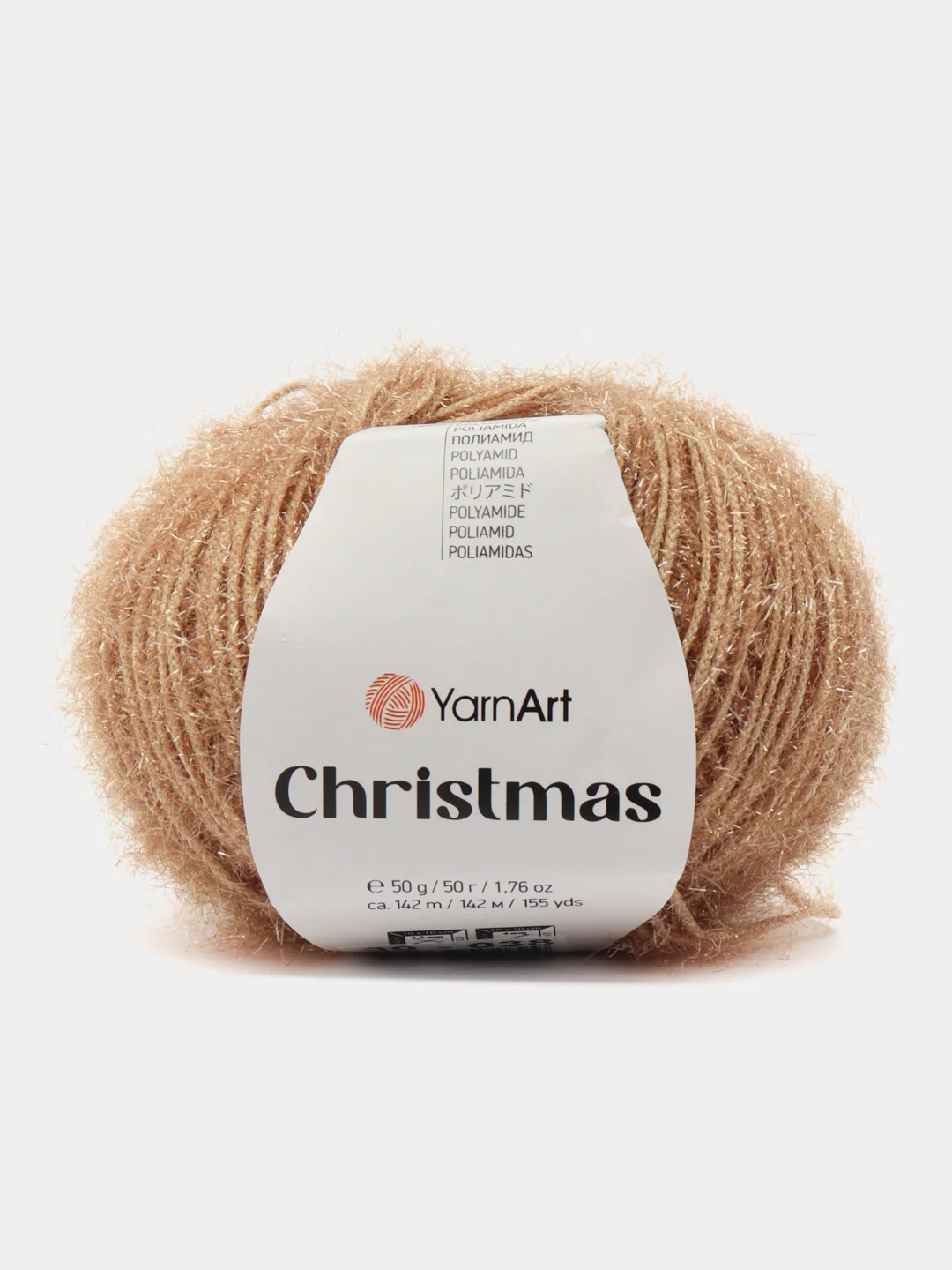 Золотистый хаки пряжа YarnArt Christmas 100% Полиамид 50г 142м
