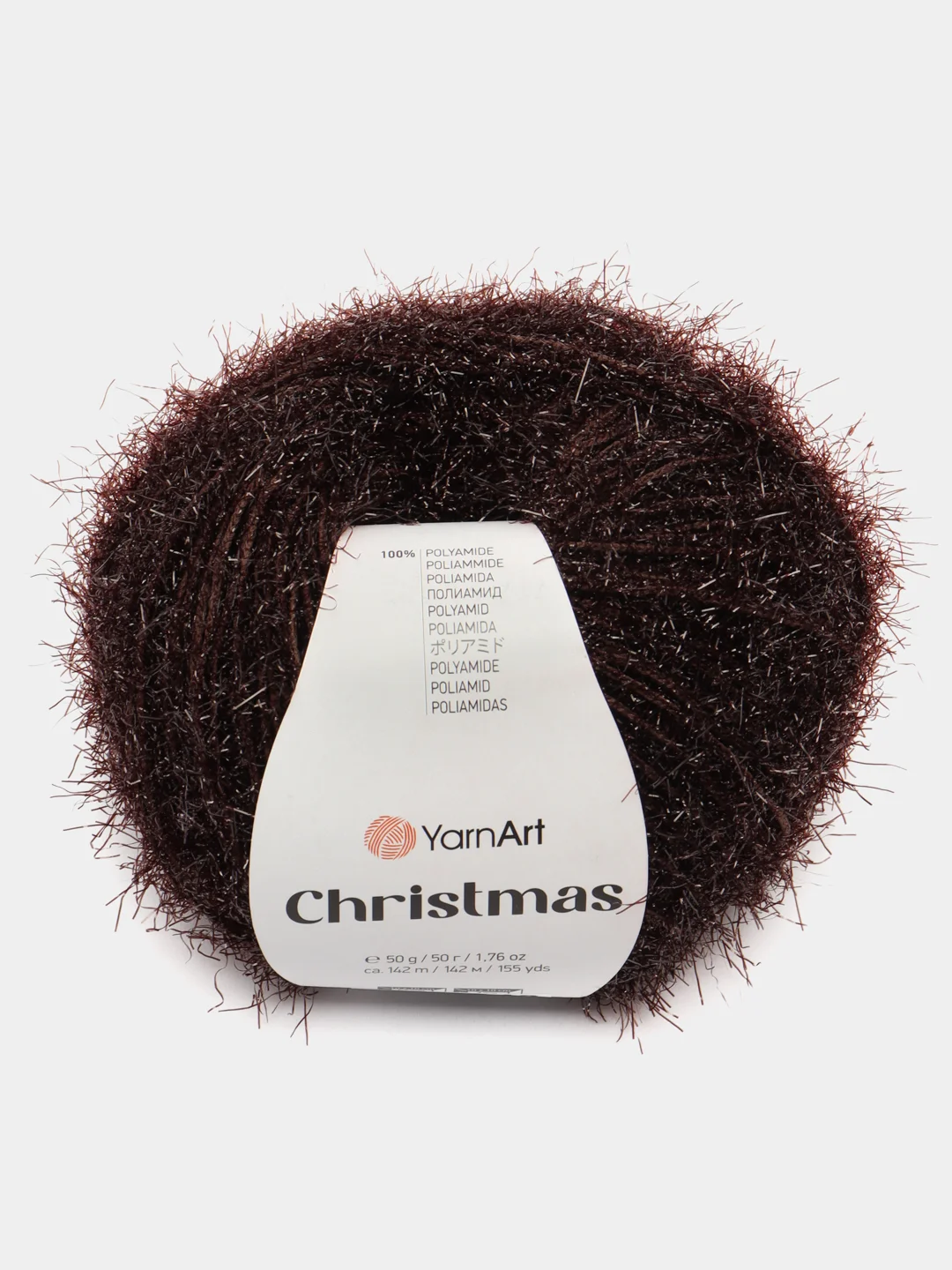 Коричневый пряжа YarnArt Christmas 100% Полиамид 50г 142м