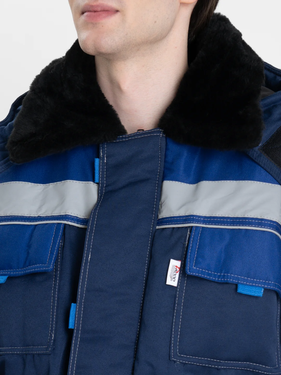Костюм утеплённый "НОВА" куртка+п/к, цв. син./вас