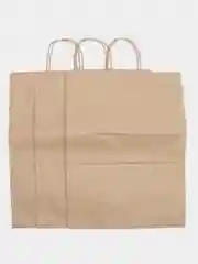 Крафт пакет с крученой ручкой, 26 х 14 х 35 см
