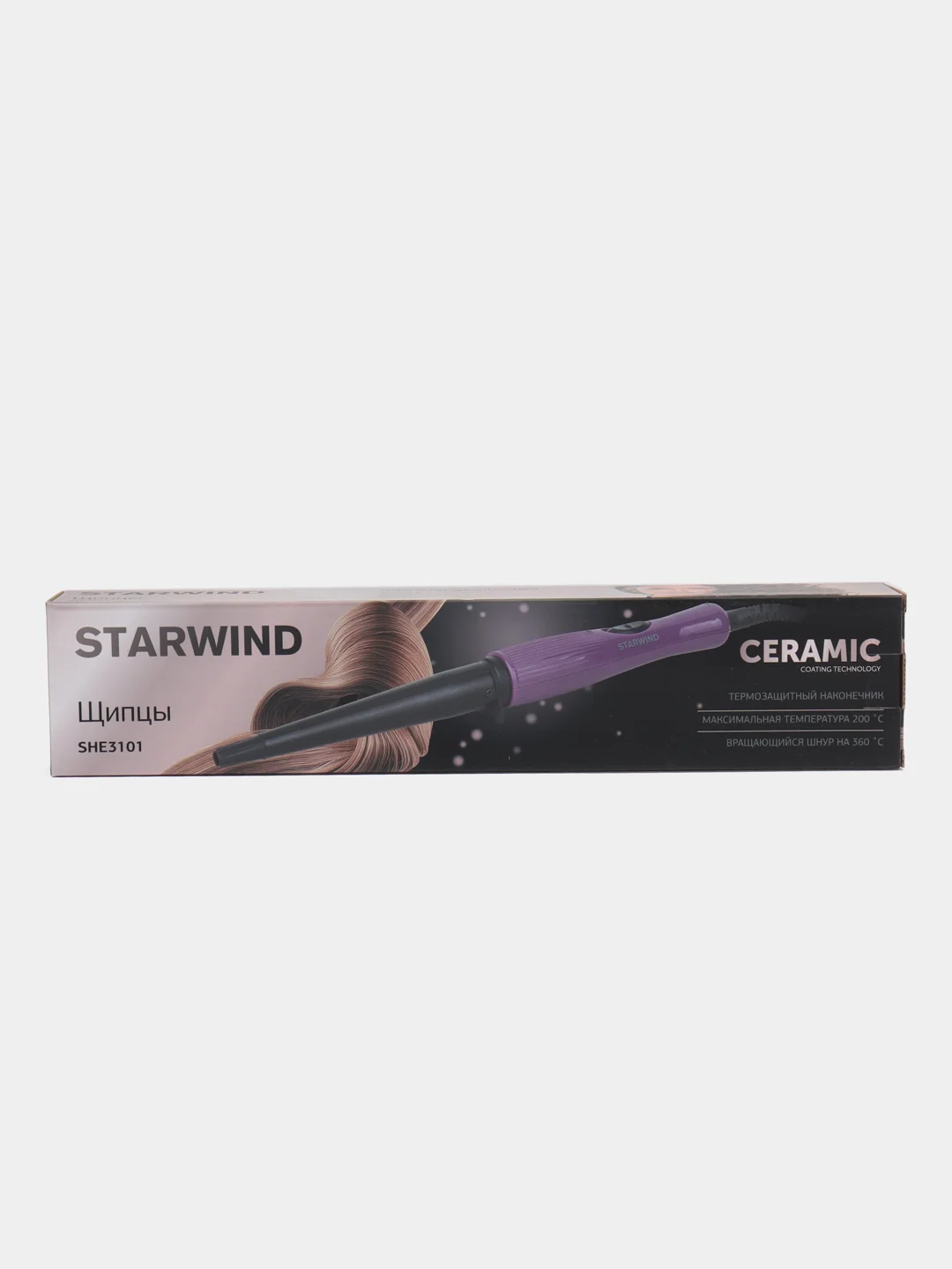 Щипцы StarWind SHE3101, фиолетовый