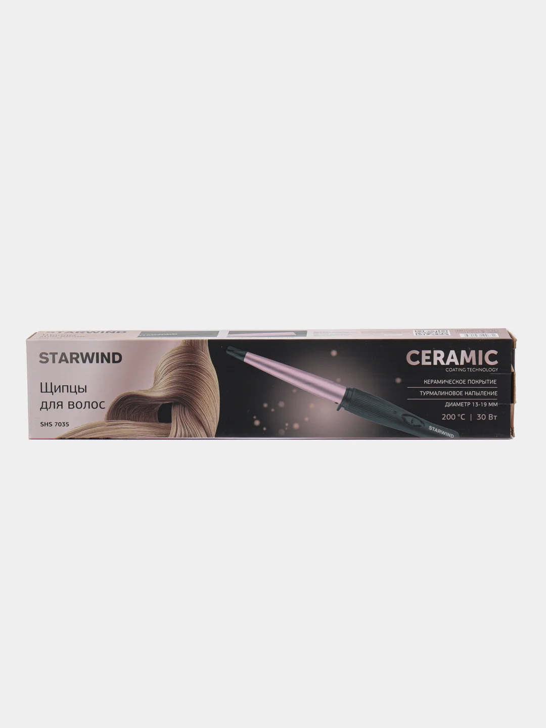 Щипцы StarWind SHS 7035, черный/фиолетовый