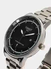 Серый меланж мужской подарочный набор, мужские наручные часы