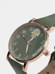 Зелёный хаки часы женские, с браслетом, наручные