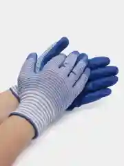Перчатки рабочие/садовые нейлоновые Синие